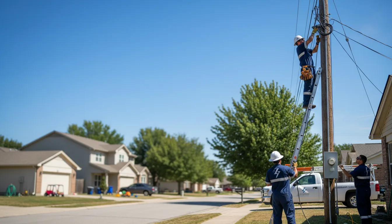 Residential electrician providing installation services in Bellingham, MN